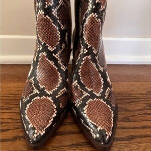 Nine West Snakeskin Block heel Boots